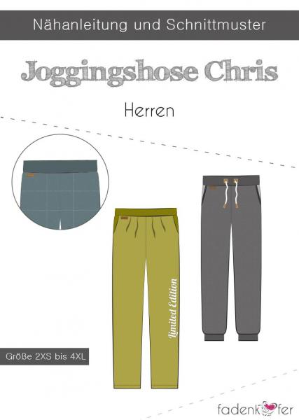 Fadenkäfer Papierschnittmuster Jogginghose Chris Herren